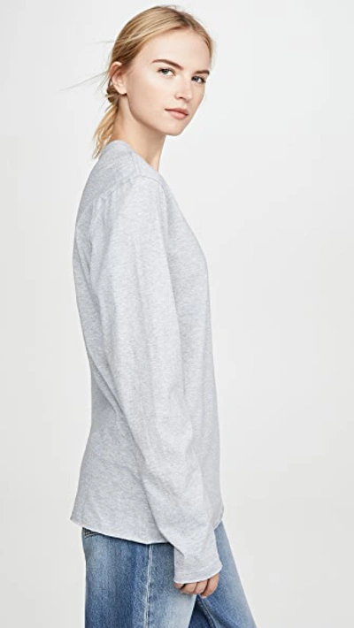 Shop Hanes X Karla Long Sleeve Tee In Heather Grey