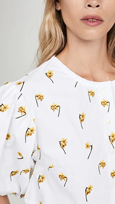 Shop Meadows Bouquet Shirt In Daffodil