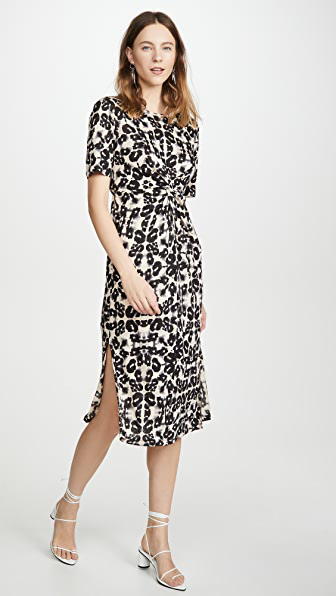 leopard jersey dress