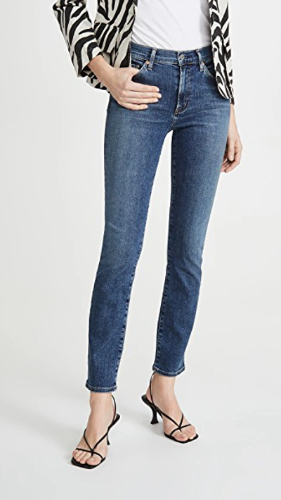 Shop Citizens Of Humanity Skyla Mid Rise Cigarette Jeans In Charisma