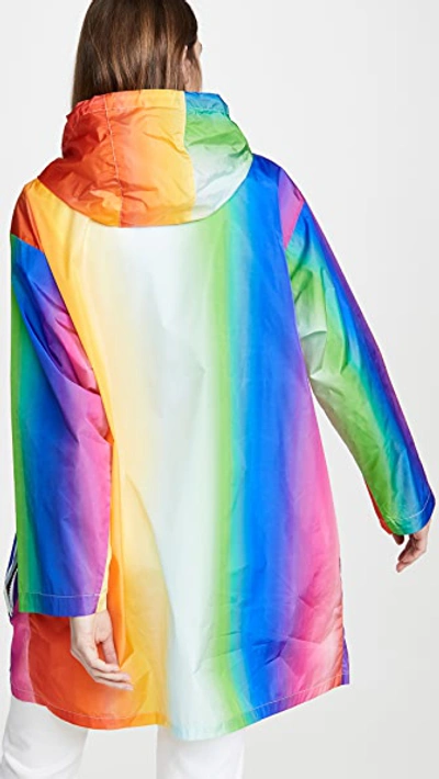 Shop Etre Cecile Rainbow Rain Coat In Multi