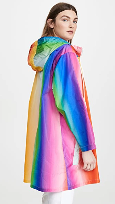 Shop Etre Cecile Rainbow Rain Coat In Multi