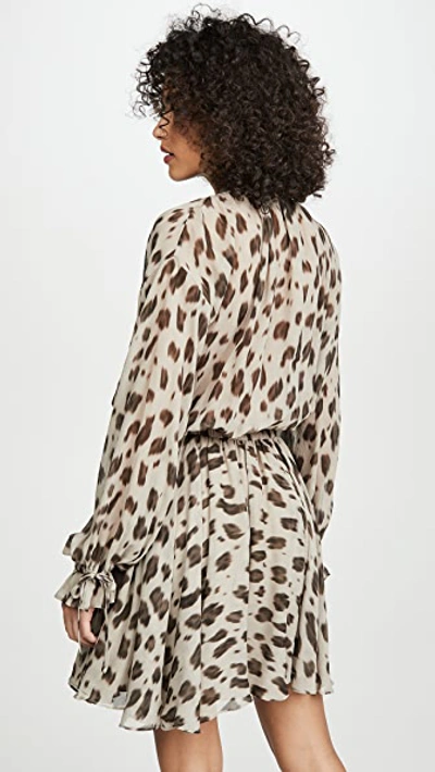 Shop Anine Bing Elliana Dress In Leopard