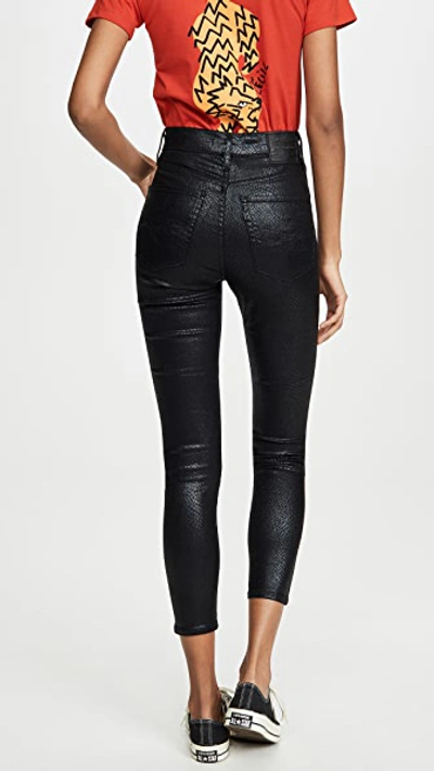 Levi's Mile High Ankle Skinny Jeans In Black Serpent Foil | ModeSens