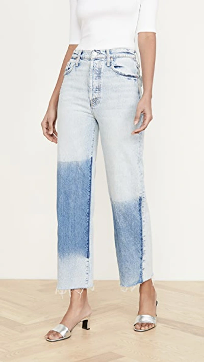 Shop Mother The Rambler Ankle Fray Jeans In Win Some Lose Some