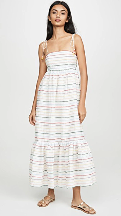 Zinnia Scallop Stripe Sundress