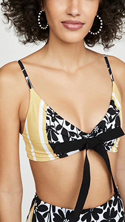Shop Silvia Tcherassi Fern Bikini Top In Desert Down Multi