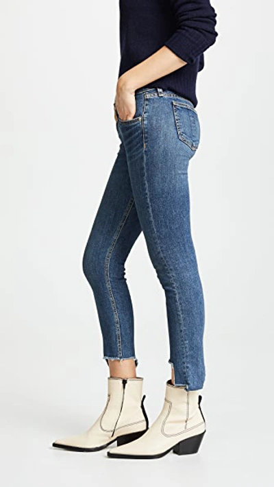 Shop Rag & Bone Cate Mid Rise Ankle Skinny Jeans In Hampton