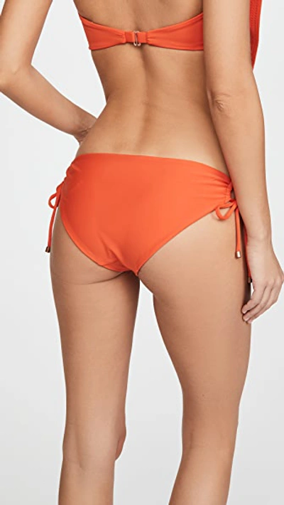 Shop Johanna Ortiz Fable Bikini Bottoms In Fire Orange