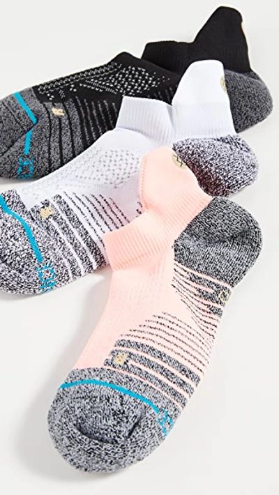 Shop Stance Athletic Tab 3 Pack Socks In Pink