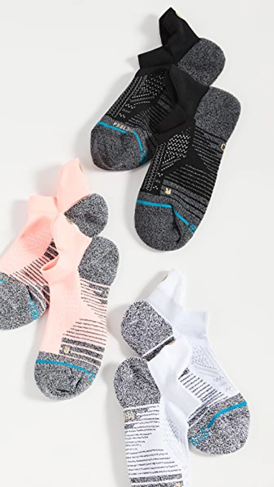 Shop Stance Athletic Tab 3 Pack Socks In Pink