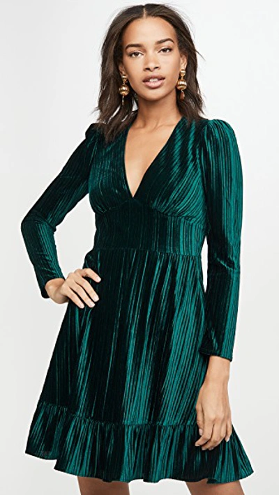 Shop Shoshanna Laine Dress In Emerald