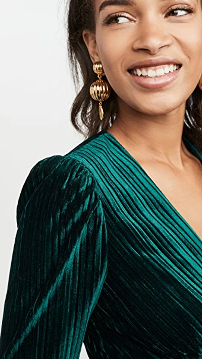 Shop Shoshanna Laine Dress In Emerald