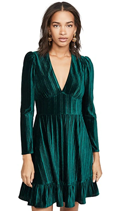 Shop Shoshanna Laine Dress In Emerald