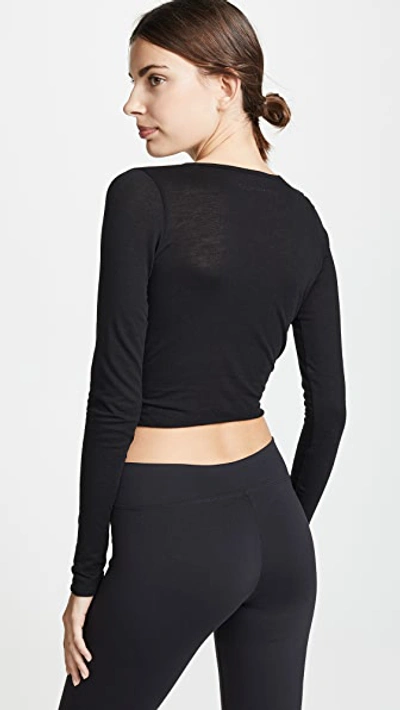 Shop Live The Process Wrap Top In Black