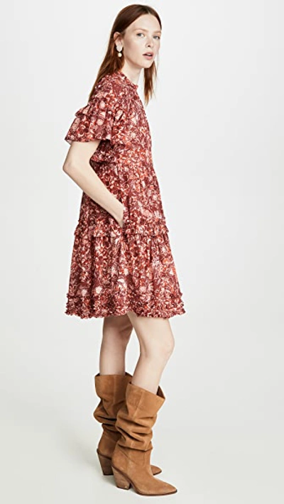 Shop Ulla Johnson Fawn Dress In Coral