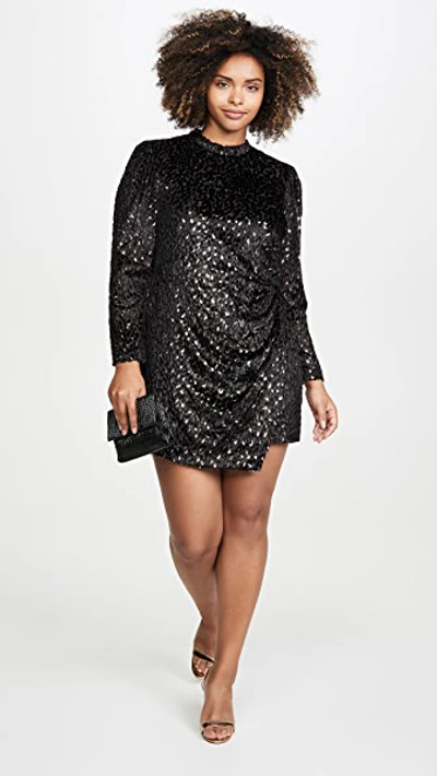 Shop A.l.c Jane Dress In Black/gold