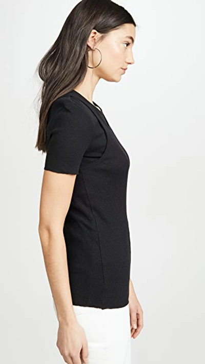 Shop Helmut Lang Double Layer Tee In Black