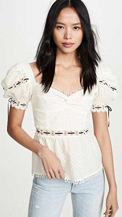 Shop Rahi Marbella Blossom Top In White