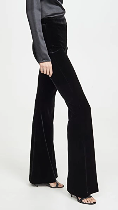 Shop Brandon Maxwell Classic Flare Pants In Black