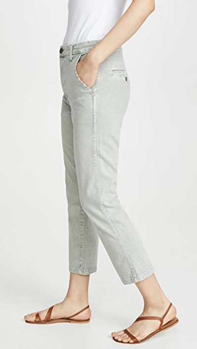 Shop Amo Easy Relaxed Crop Straight Trousers In Surplus Acid Wash