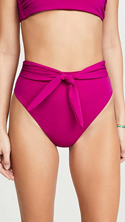 Shop Mara Hoffman Goldie High Waisted Bikini Bottoms In Levante