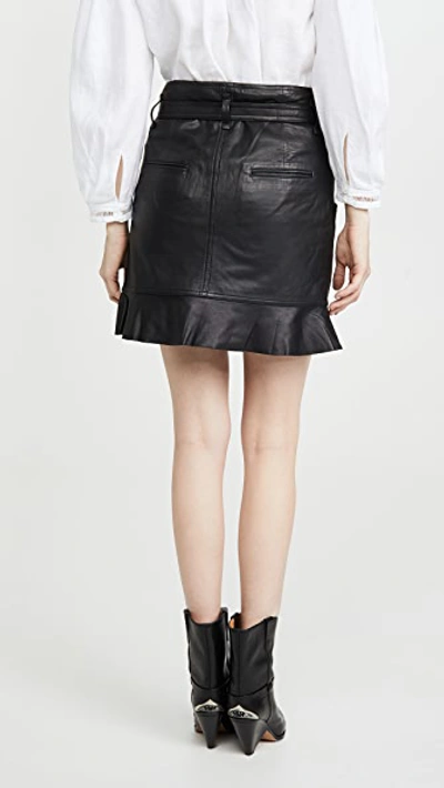Qing Leather Skirt