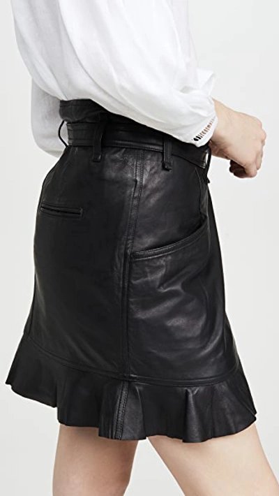 Qing Leather Skirt