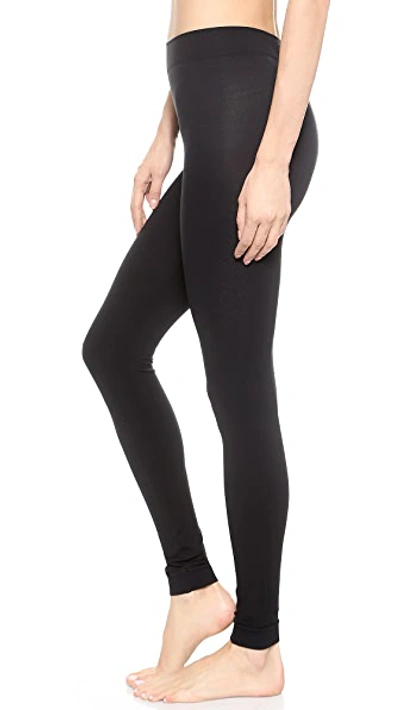 Shop Wolford Velvet 100 Leg Support Footless Tights In Black
