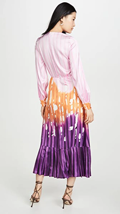 Shop Stella Jean Cady Iris Dress In Purple