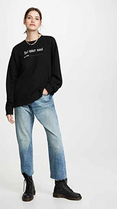 Shop R13 Sell Your Soul Sweatshirt In Black