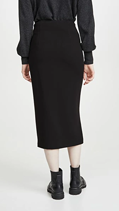 Shop Theory High Waist Zip Skirt In Black