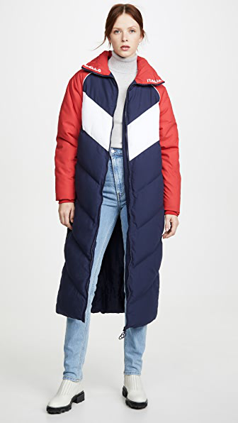 fila blue puffer jacket