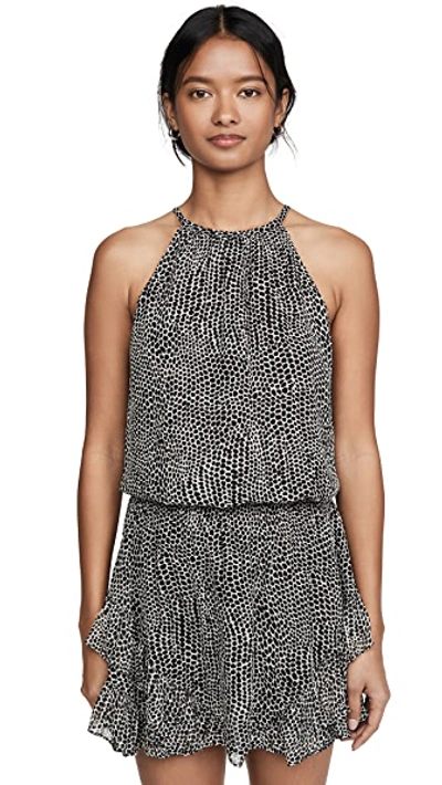 Shop Ramy Brook Printed Bitsy Dress In Black Combo