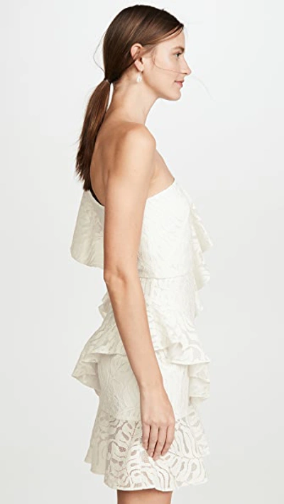 Shop Borgo De Nor Lisa Lace Dress In Ivory