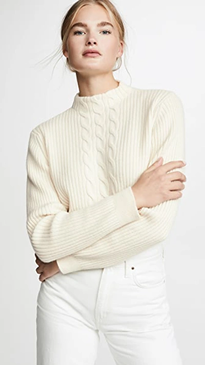 Shop A.p.c. Pull Nico Sweater In Ecru