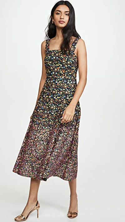 Tory Burch Sequin-embroidered Cotton Dress In Black Love Ditsie | ModeSens