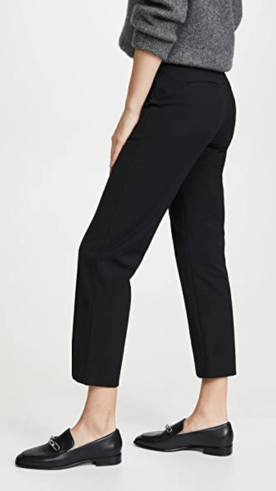 Shop Vince Pintuck Stove Pipe Pants In Black