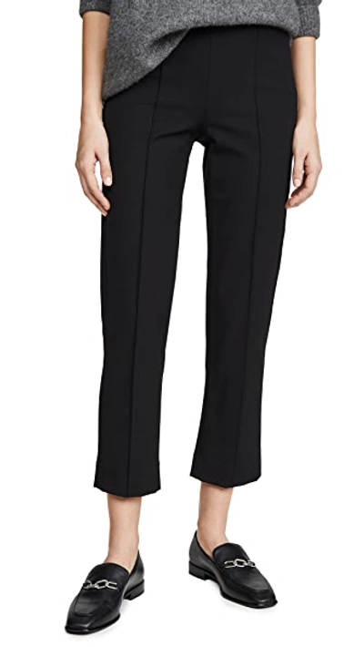 Shop Vince Pintuck Stove Pipe Pants In Black