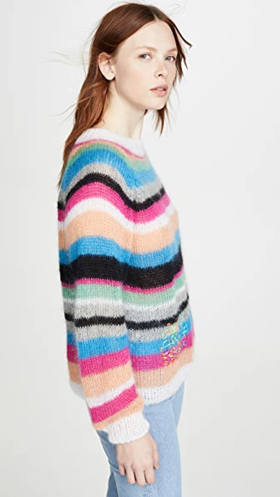 Shop Michaela Buerger Striped Sweater In Multi