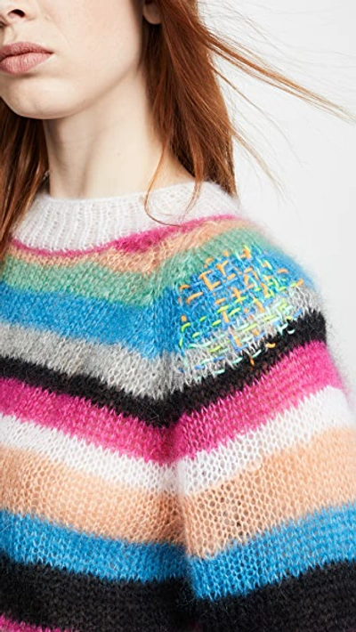 Shop Michaela Buerger Striped Sweater In Multi