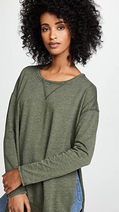 Shop Z Supply The Weekender Pullover In Olive