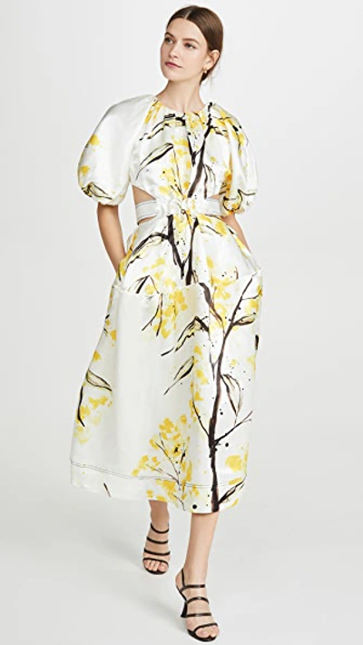 Mimosa Cutout Midi Dress