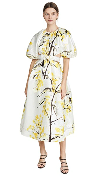 Mimosa Cutout Midi Dress