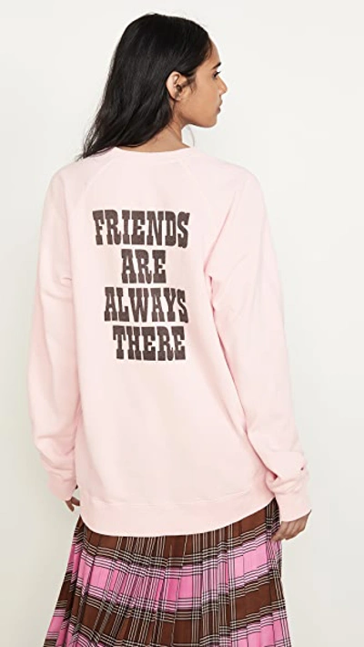 Shop The Marc Jacobs X Peanuts Snoopy & Woodstock Sweatshirt In Light Pink