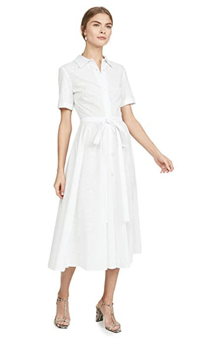 Shop Mansur Gavriel Shirt Dress In White