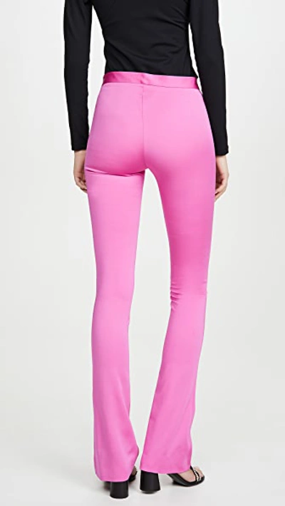 Shop Versace Pantaloni Tessuto Pants In Fuschia