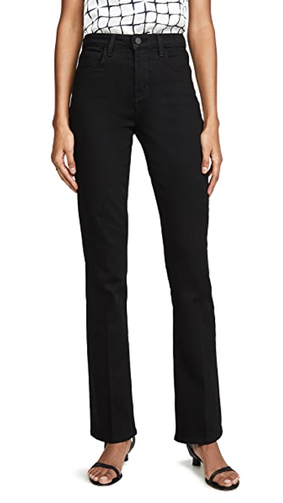 Shop L Agence Oriana High Rise Jeans In Noir