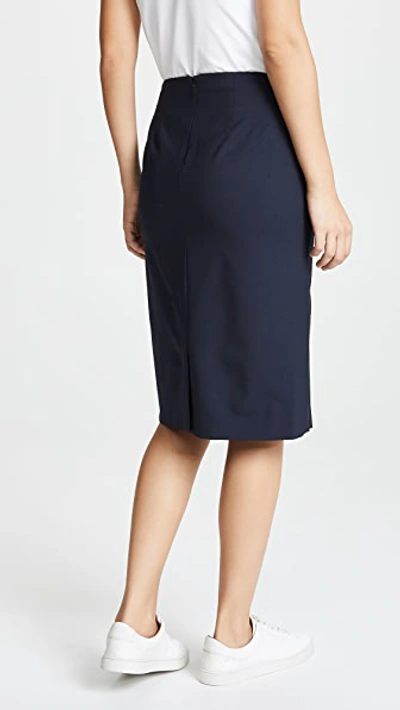 Shop Theory Edition Pencil Skirt In Navy