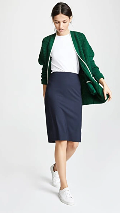 Shop Theory Edition Pencil Skirt In Navy